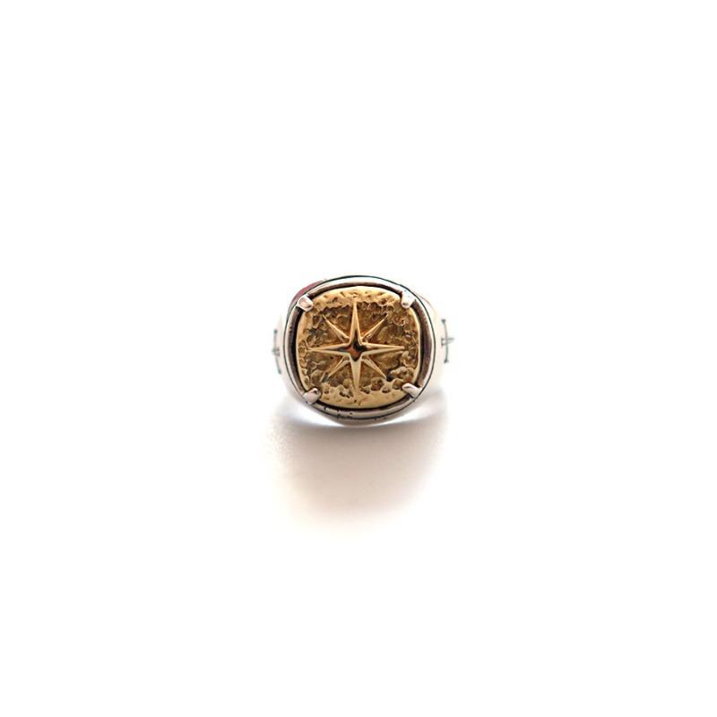 

Мужское кольцо Meier Vintage - кольцо-компас Полярная звезда в стиле ins - викингский компас ручной работы
