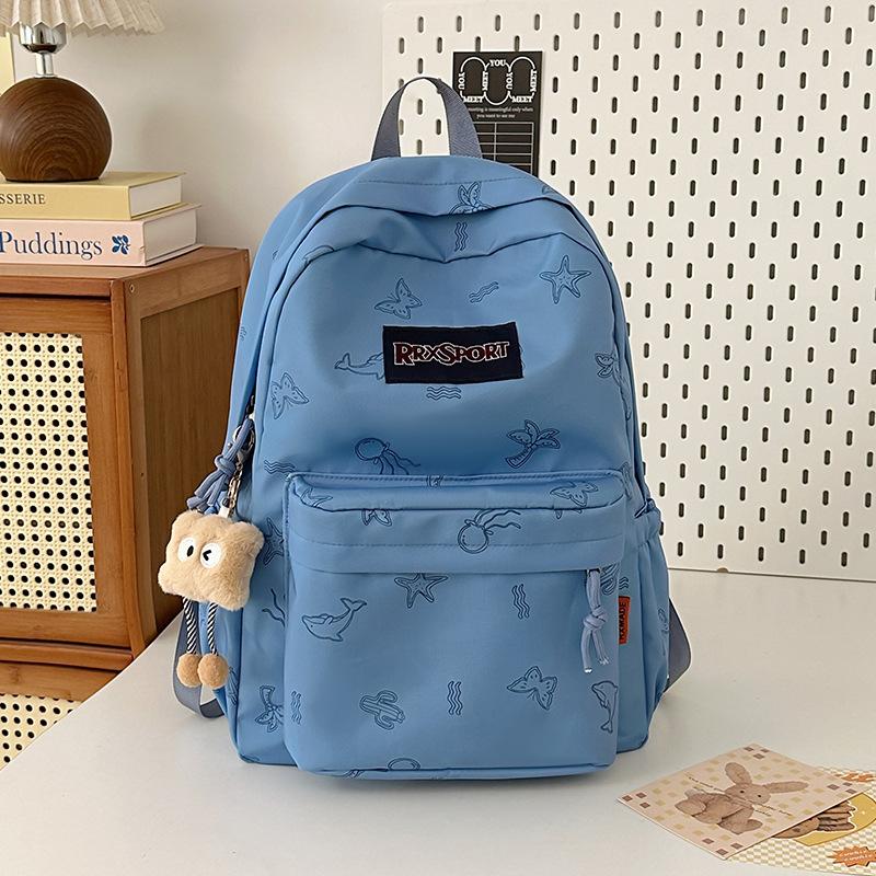 Cartoon backpack girl college student high school student commuter schoolbag women's new travel backpack