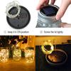 Outdoor Solar Cracked Mason Glass Wishing Light Landscape Garden Night Light Waterproof  Christmas Villa Decoration Lantern