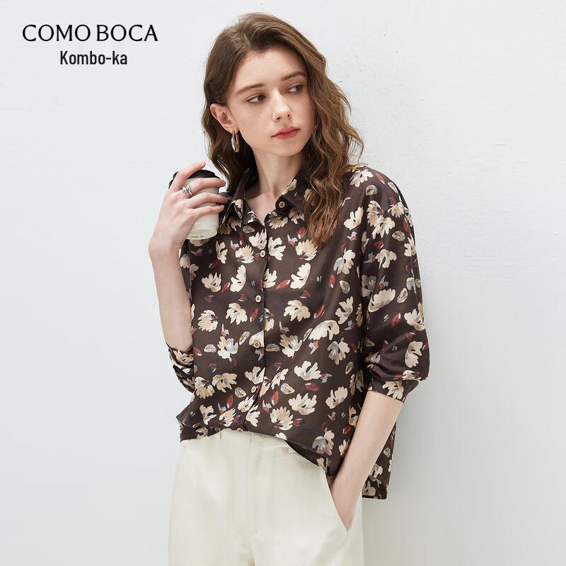Women s Mulberry Silk Blend Long Sleeve Shirt L