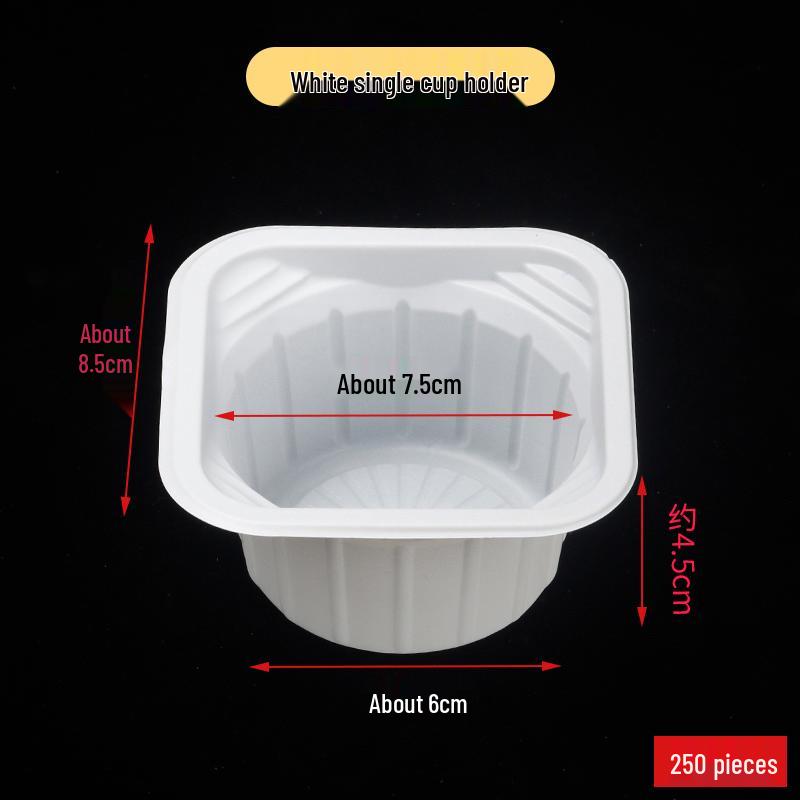 Milk Tea Four-Compartment Takeout Tray | Disposable Double Cup Holder | Plastic Coffee Cup Carrier