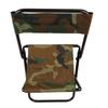 Camping Chair Steel Pipe Oxford Cloth Portable Folding Chair Stool with Bag for Fishing Picnic