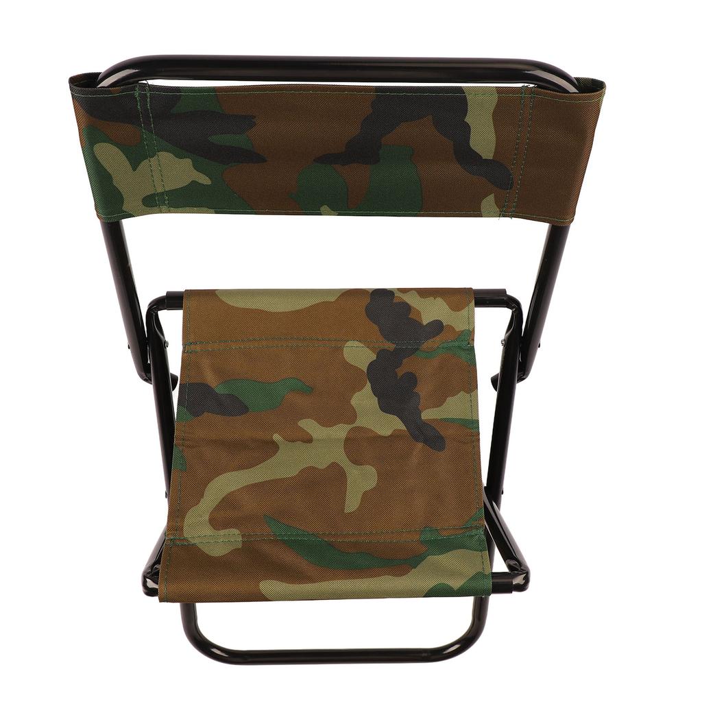 Camping Chair Steel Pipe Oxford Cloth Portable Folding Chair Stool with Bag for Fishing Picnic