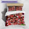 3pcs Duvet Cover Set (1*Duvet Cover + 2*Pillowcase, Without Core),football team Print Bedding Set, Bedroom Decor, All‑Season, Birthday Gift