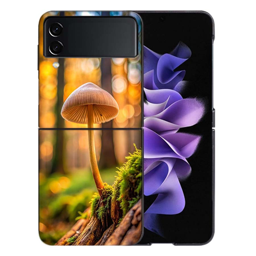 Fungal Aesthetics Phone Case For Samsung Z Flip 6 7 5G Galaxy Z Flip 5 4 3 5G Cases Shockproof Hard Cover TPU