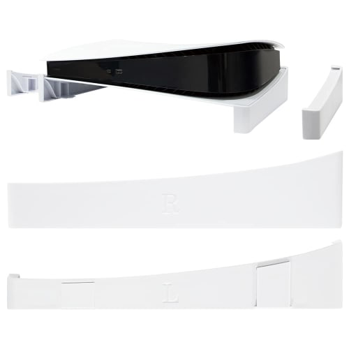 Answer PS5 horizontal stand (white) [Improved ventilation/Improved horizontal stability/Earthquake protection/Non-slip bottom/Easy to install/Compatib