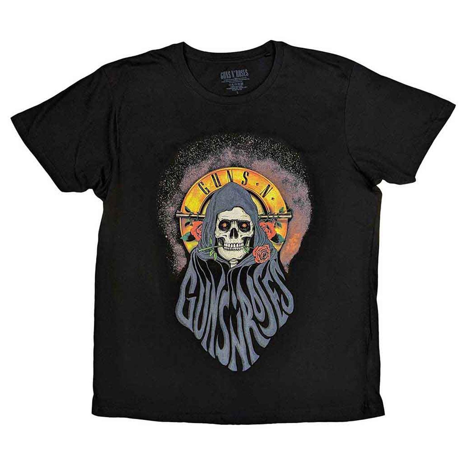 Guns N Roses T Shirt Reaper Band Logo new Official Unisex Black L