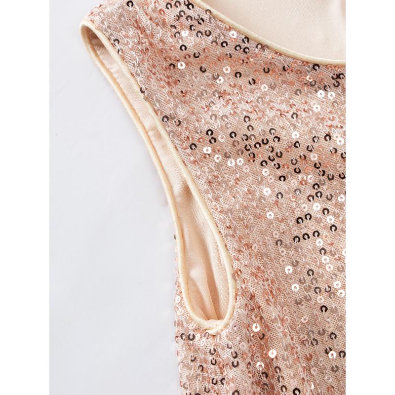 Children'S Vest Dress Autumn New Sequin Mesh Stylish Princess Dress Children'S Dress