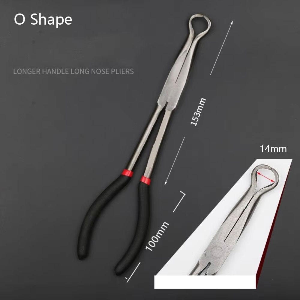 1Pcs 11 Inch Long Nose Pliers Plug Puller Pliers  for Metalworking and Precision Gripping