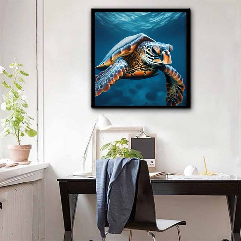 New Arrival 5D DIY Full Circle Diamond Painting "Turtle" Embroidery Cross Stitch Home Decor Gift