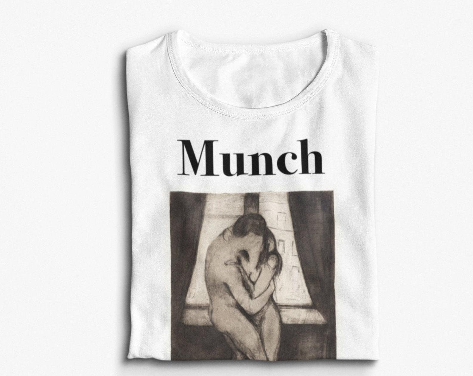 The Kiss (1895) by Edvard Munch T Shirt - Art - Unisex S
