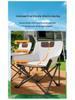 Portable Folding Camping Chair with Storage for Outdoor Beach and Fishing