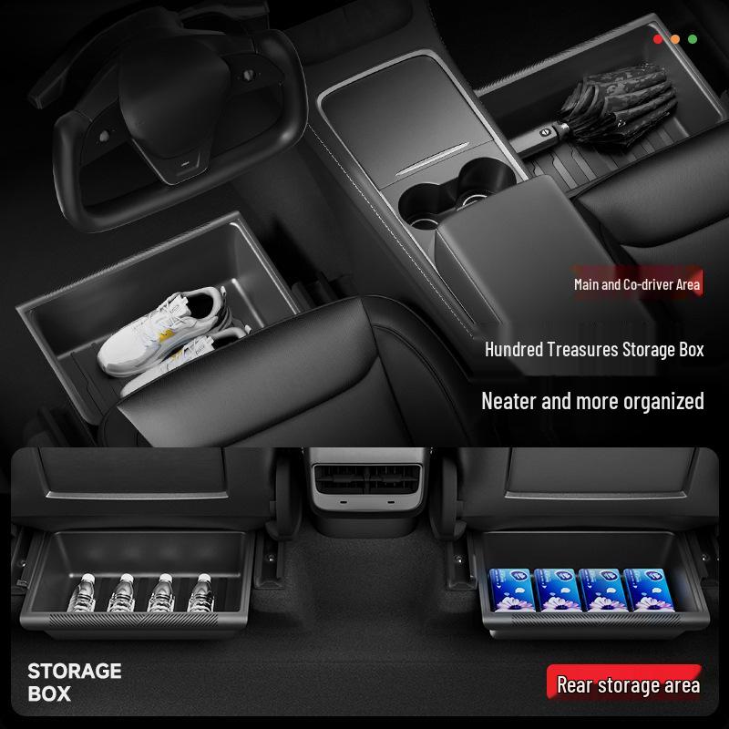 Tesla Model Y Refresh Front Seat Drawer Storage Box Accessory