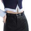 High-Waisted PU Leather A-Line Skirt for Women - Autumn 2024 College Style Mini Skirt