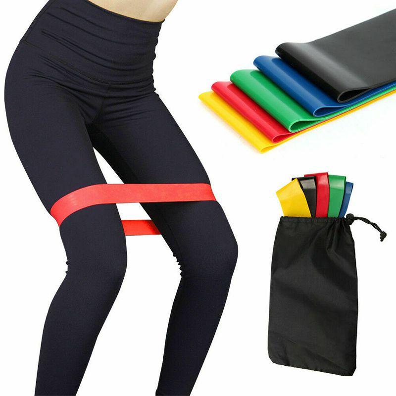 Bands Resistance Workout Loop Set Crossfit Fitness Yoga Booty Leg Exercise Band
