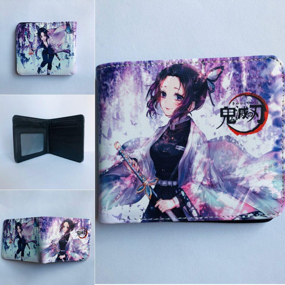 Japan cartoon comics Demon Slayer Short Wallet Cartoon Print Student Coin Purse 0022