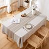 Linen-Like Rectangular Non-Slip Heat Resistant Table Cover Simple Home Kitchen Decor Durable Tablecloth
