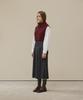 Shine On You Yak Turtleneck Ribbon Tie Vest_Burgundy