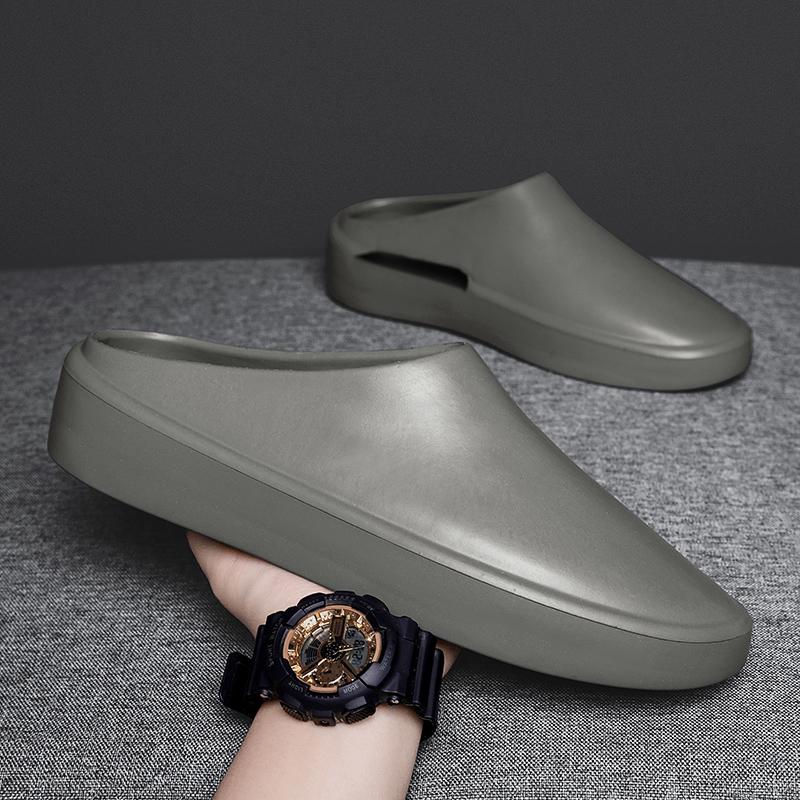 Fashion2024 Hot Sale New Men Slippers Flip Flops Man Beach Shoes Summer New Fashion Cool Outdoor Half Drag For Men Sandalias Hombre