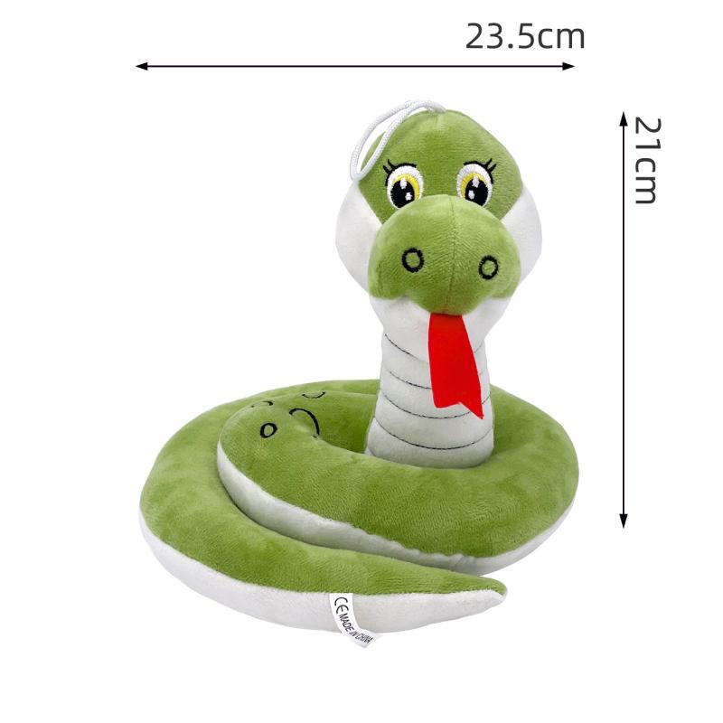Snake Christmas Zodiac Doll Plush Toy Stuffed Animal Pp Cotton Gift Festive