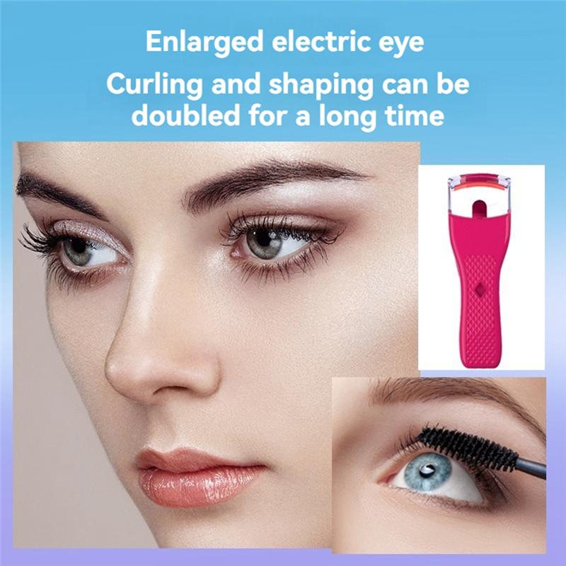 A65T-Electric Eyelash Curler Portable Eyelash Curler Brush Heated Eyelash Curling Eye Contour Fast Heating Curler B