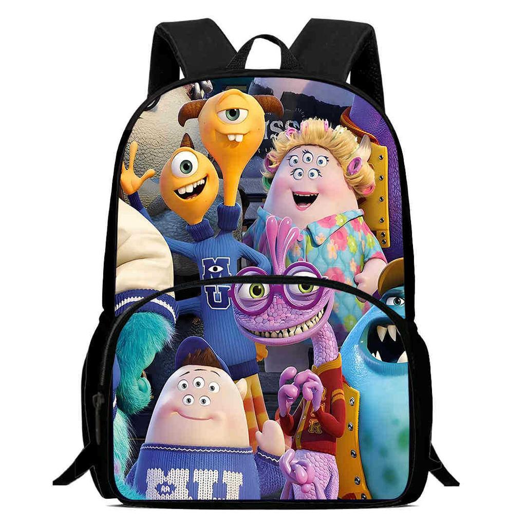 Monsters & Co. Zaino Scolastico Monsters, Inc Alta Definizione Multifunzione Oxford Leggero