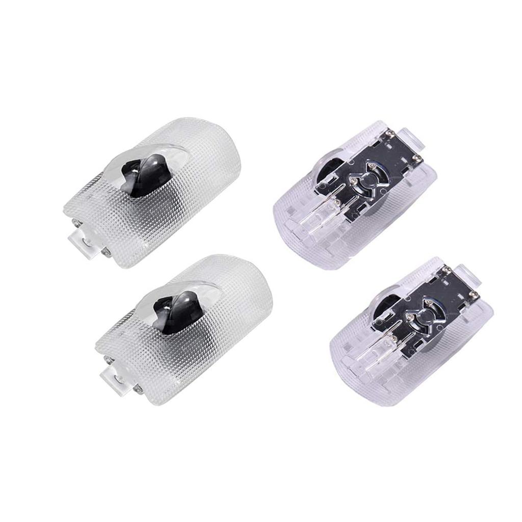 XZFLQ Lámpara de Cortina LED para Puerta Luz con Logo Láser Luz de Bienvenida para Puerta Luz de Cortesía 4pcs