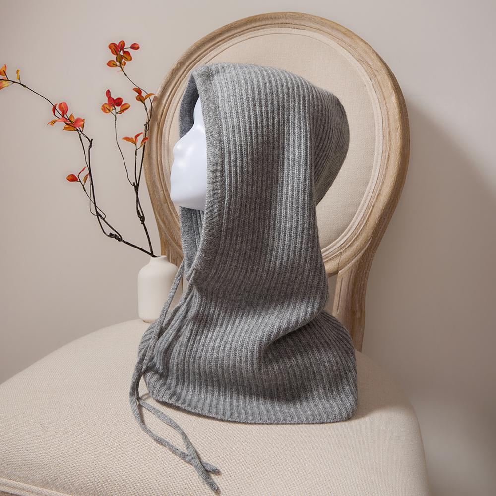 Manufacturer PURE Cashmere Beanie Hat Women Winter Warm Fashion Knit Neck Warmer Cashmere Hat