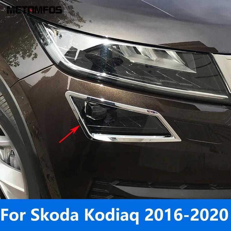 

Front Fog Light Lamp Cover Trim For Skoda Kodiaq 2016-2018 Chrome Foglight Protector Exterior Accessories Car Styling