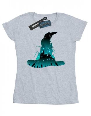 Womens/Ladies Hogwarts Silhouette Cotton T-Shirt