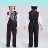 Colorful Boys Grandfather Outfit Made From Soft Polyester Perfect For Role Play And Events