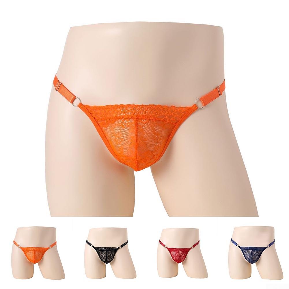 Underwear Lace Thongs Briefs Bulge Pouch G-String Low Waist