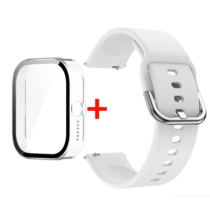 Watch Band + Protector Case for CMF By Nothing Watch Pro Strap Sports Silicone Replacement Wristband Correa for CMF Watch Pro Bracelet Belt 22mm