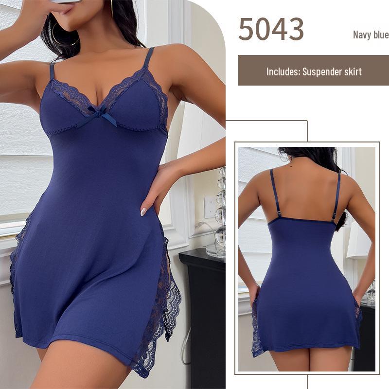 Horký prodej Sexy zelená nadměrná velikost noční košilka pro ženy