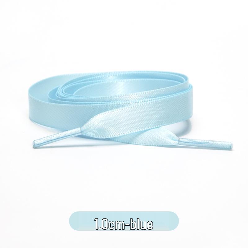 Candy Color Double-Sided 2cm Silk Shoelaces for Casual Shoes & Air Force 1
