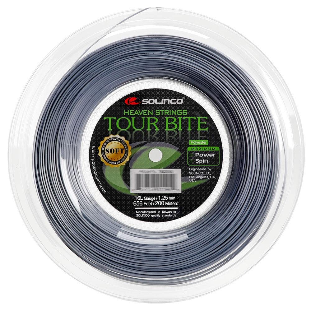 

Solinco Tour Bite Soft 200m Roll Tennis Polyester String/1.25mm срібний