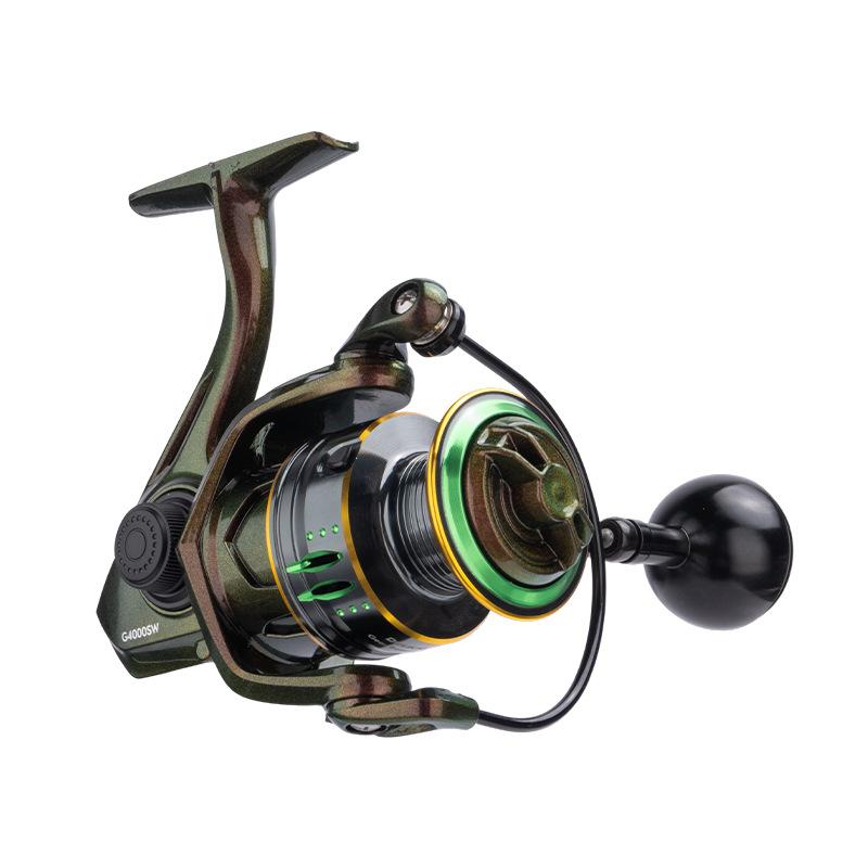Dequ Chameleon Spinning Reel Metal Line Cup Lure Gapless Fishing Reel Casting Fishing Reel G2000SW