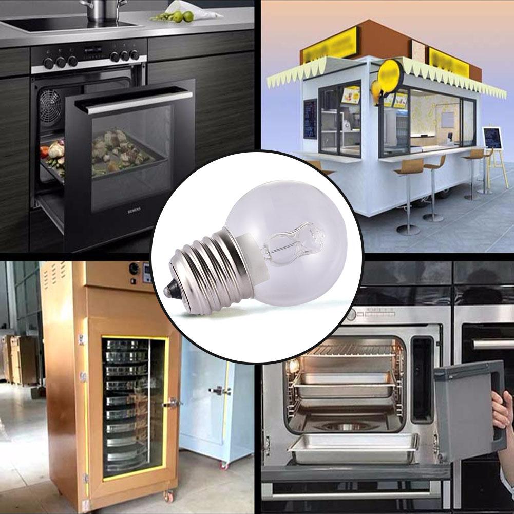 220v 40W E27 Oven Bulb Lamp Halogen Light Bulbs Warm White For Home Kitchen Refrigerators Ovens