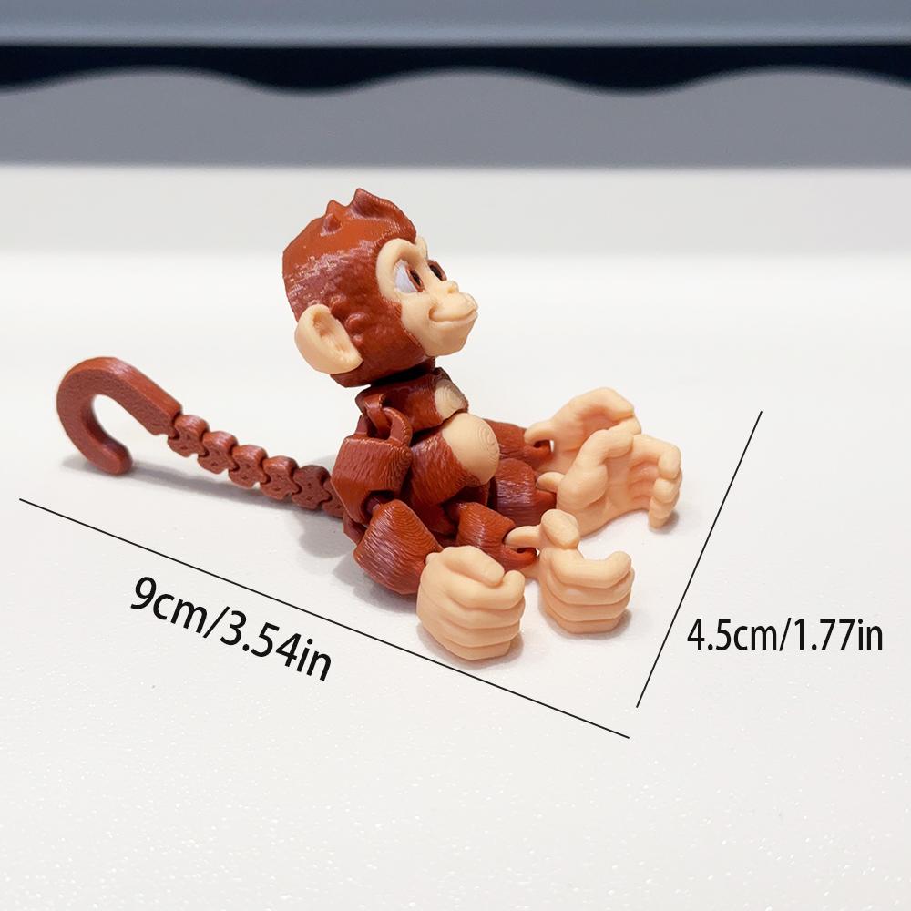 3d Printing Cute And Silly Monkey Model Plastic Ornament Desktop Decoration Sculpture Ornament Holiday Gift