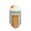 Colorful Ring Fringe Tapestry Handwoven Bohemian Wall Hanging Decor for Living Room Bedroom