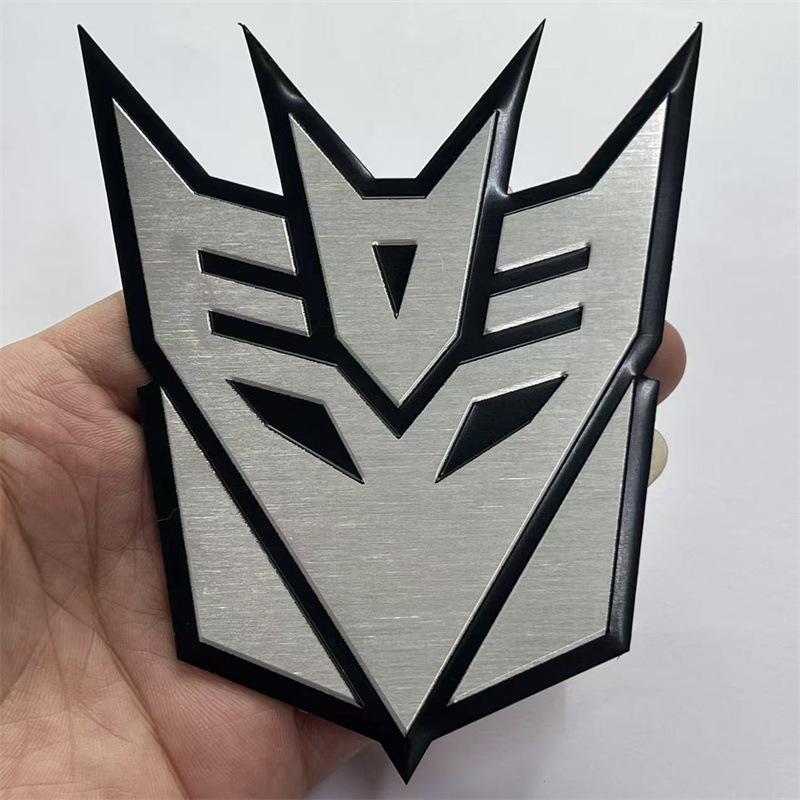 New 3D Car Stickers For Transformer Badge Decepticon Emblem Tail Decal Cool Autobots Logo Car Styling Motorcycle Car Accessories