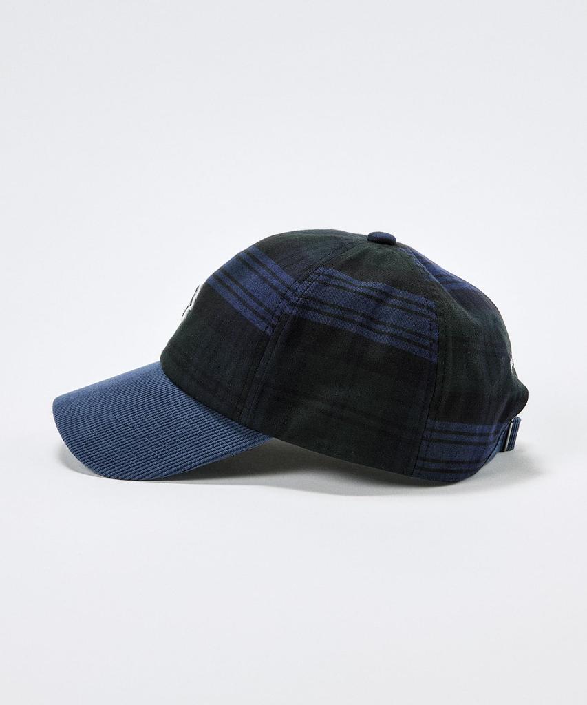 [Munsingwear] Cap Kinloch Anderson Check Pattern Baseball Cap Stylish Golf MG4FCP03U NVGR (Navy x Green)