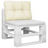 Pallet Cushion Cream 60x40x12 Cm Fabric