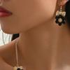 Rhinestone Necklace Earring Ring Set Exquisite Clavicle Chain  Jewelry Accessories