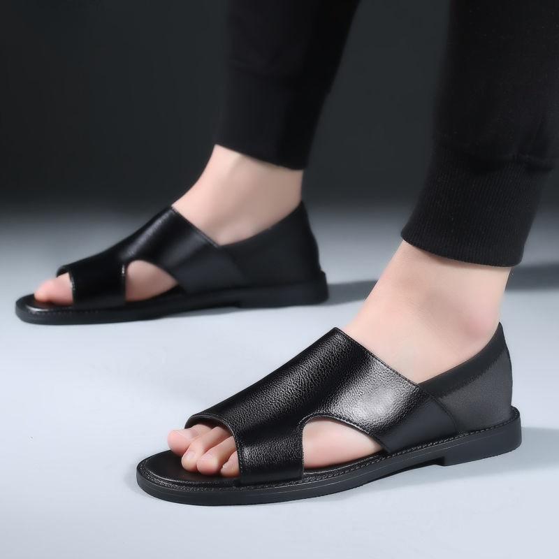 2025 summer new men's drag and wear two-purpose sandals men's breathable polyurethane outsole beach shoes slippers 20251