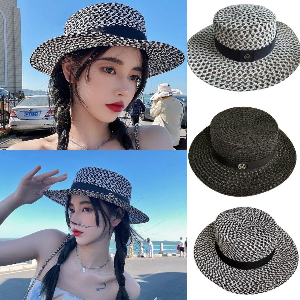 

Black White Diamond Fisherman s Hat Retro Sun Hat Versatile Beach Hat Outdoor