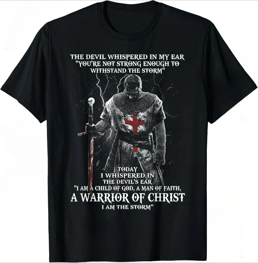 Templar Knight Tees Deus Vault Knight Templar Cross T-shirt Cotton Streetwear Fashion Comfortable Unisex Short Sleeve Casual Top