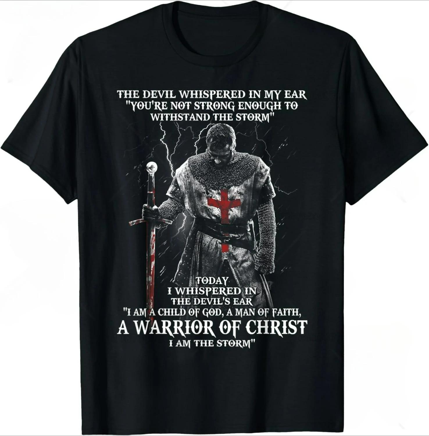 

Templar Knight Tees Deus Vault Knight Templar Cross T-shirt Cotton Streetwear Fashion Comfortable Unisex Short Sleeve Casual Top S