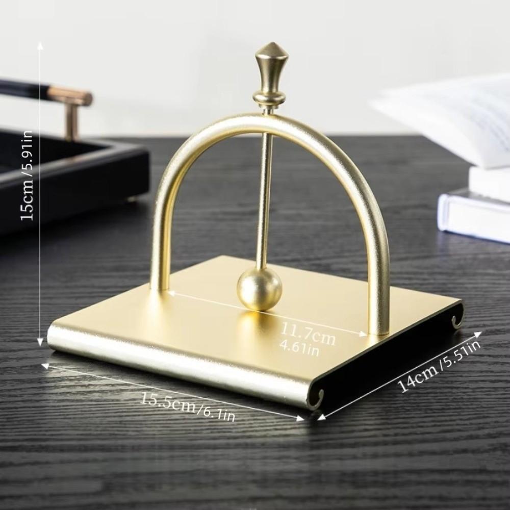 Creative Square Tissue Holder Retro Aluminum Napkin Stand Practical Tabletop Tissue Rack  Kitchen