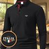 Men'S Long-Sleeve Casual Summer Print T-Shirt - a Stylish And Versatile Top with Geometric Design, Lightweight Polo Golf Shirt
